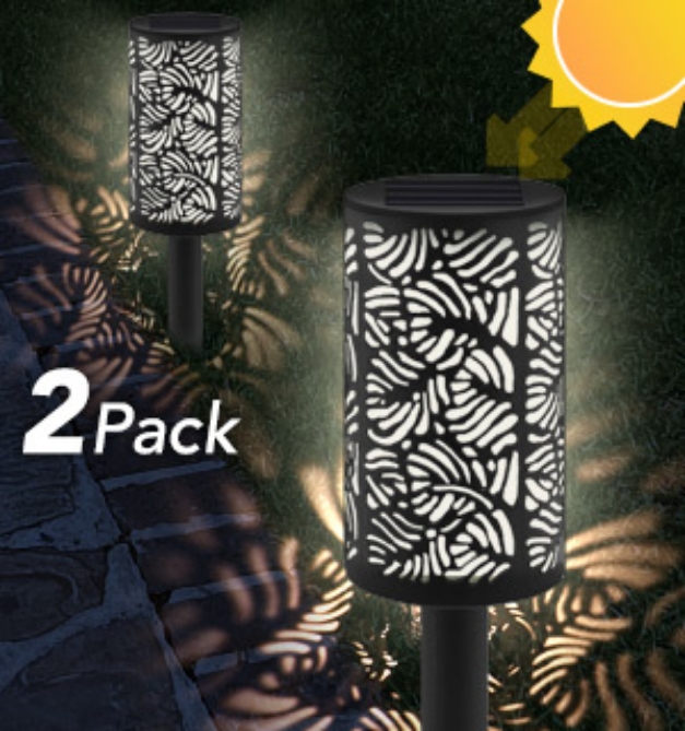 Picture 1 of Lanai Solar Landscape Lights - 2pk