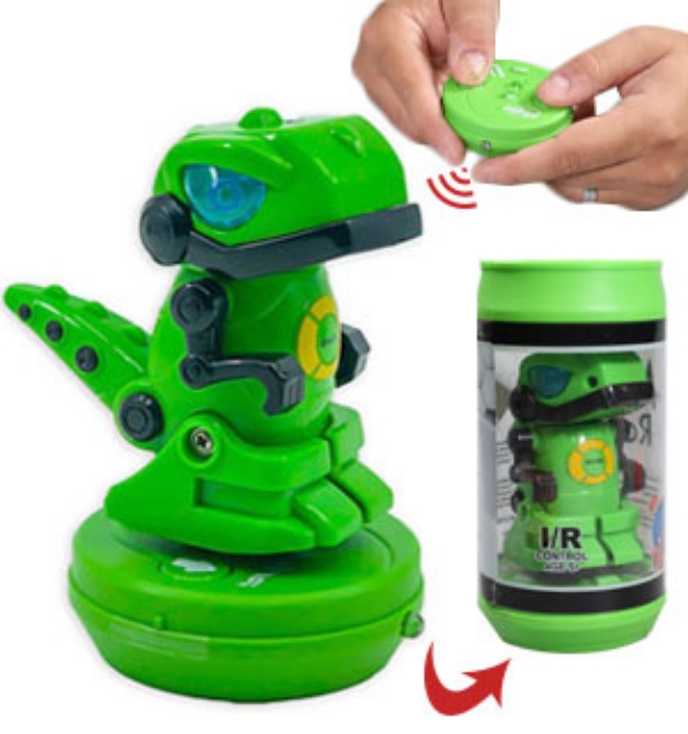Picture 1 of RC Mini Robot Dinosaur in a Can