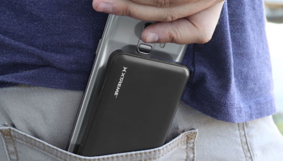 Power banks are now essential accessories to take with you on-the-go, and this one comes with a special feature. It suctions to the back of your phone!