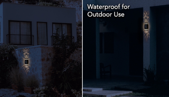 Automatic outdoor lighting is easier than ever thanks to improvements in solar-powered technology. This gorgeous light charges all day, and stays on at night thanks to the built-in light sensor. You never have to remember to turn the lights on and off!