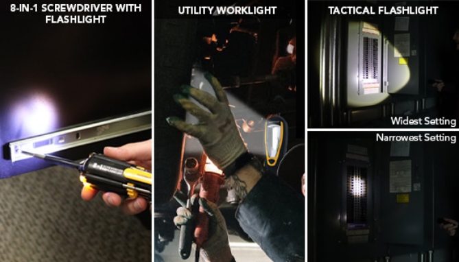 Picture 2 of Do It All Set Worklight, Flashlight, 8-in-1 Screwdriver