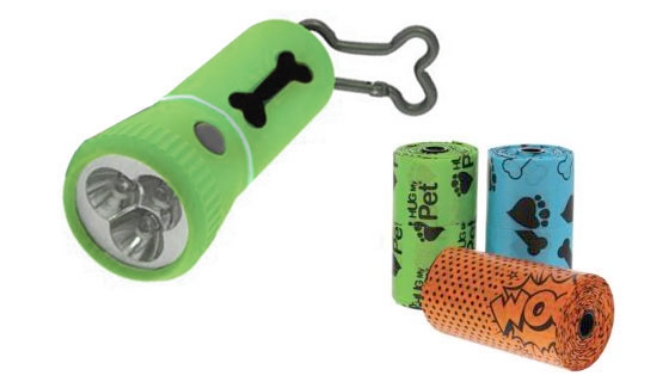 Picture 2 of Hug My Pet Flashlight Pet Waste Bag Dispenser Combo with 60 Bags