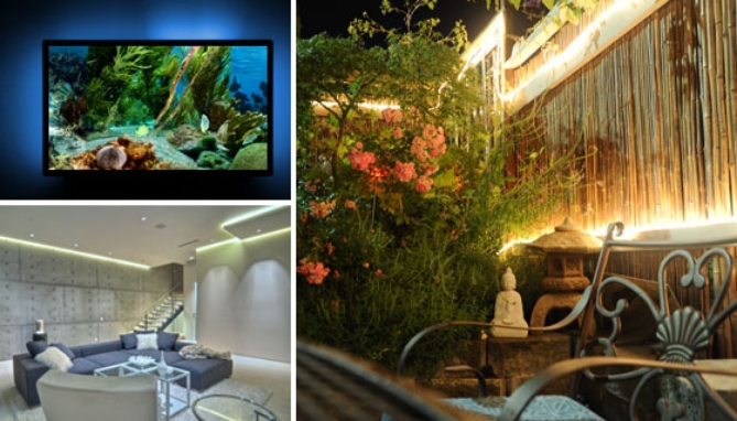 Picture 10 of Indoor and Outdoor Multi-Color LED Heavy Duty Light Strip with Remote - 16ft