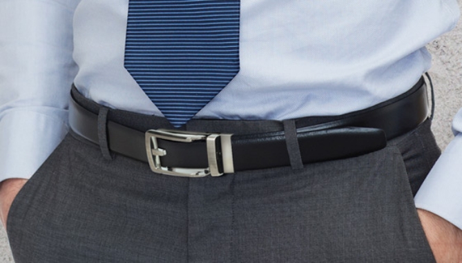 The Perfect Fit No-Hole<br />Ratcheting Belt