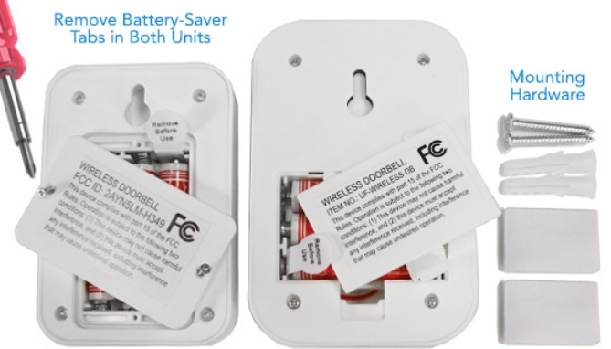 Picture 2 of Wireless Doorbell with Motion Sensing Security Light