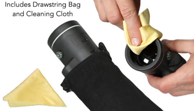 Portable Monocular Telescope with Tripod and Smartphone Clip