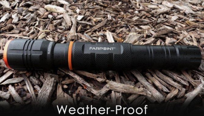 Picture 2 of Farpoint 1000 Lumen Rechargeable Flashlight with Bug Zapper