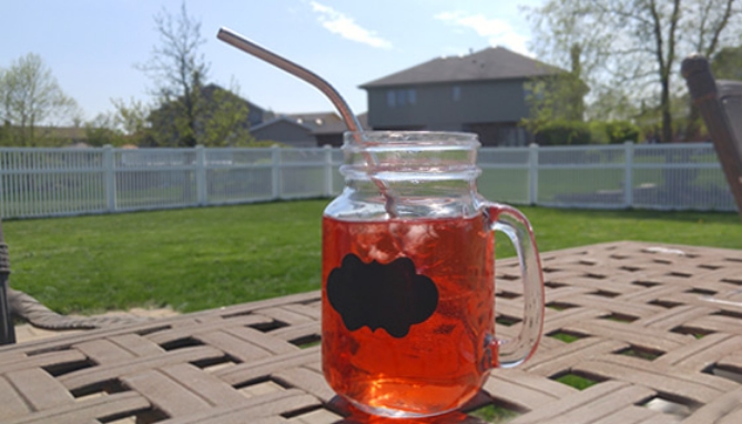 Picture 2 of 9pc Reusable Stainless Steel Straws