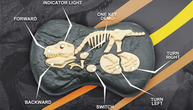 Walking RC Velociraptor Dinosaur with Sound and Light