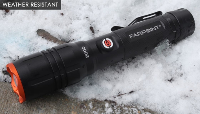 Platinum Series 2000 Lumen Rechargeable Flashlight by Farpoint