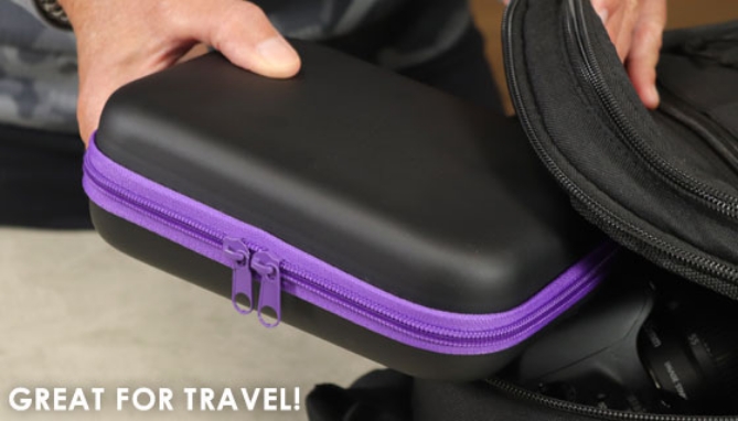 Picture 2 of 7-Inch Hardshell Zippered Travel Case