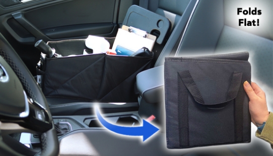 The Collapsible Car Organizer is just what you need to keep your car clean and tidy while keeping your important items in one, convenient spot.