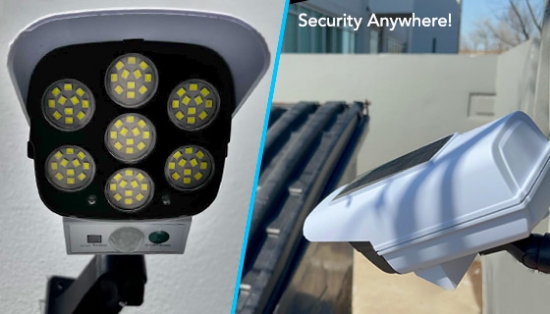 7000K Solar-Powered LED Security Light with Remote Control
