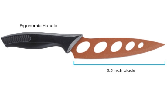 As Seen On TV Copper Kitchen Knife never needs sharpening. The Best Kitchen Knife, Chef Knife, Bread Knife, Paring Knife, Boning Knife, Steak Knife.