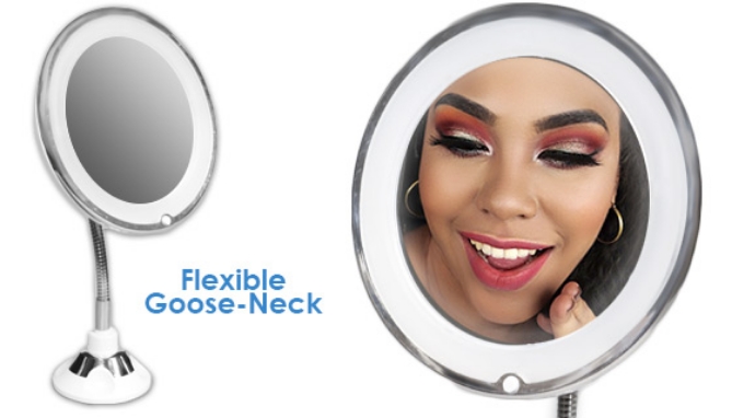 Picture 11 of Flexible Light Up Stretch Magnification Mirror