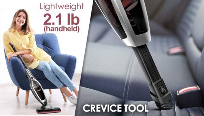 Picture 2 of High Power Cyclonic ROOMIE TEC Vincent 2-in-1 Cordless Vacuum Refurbished