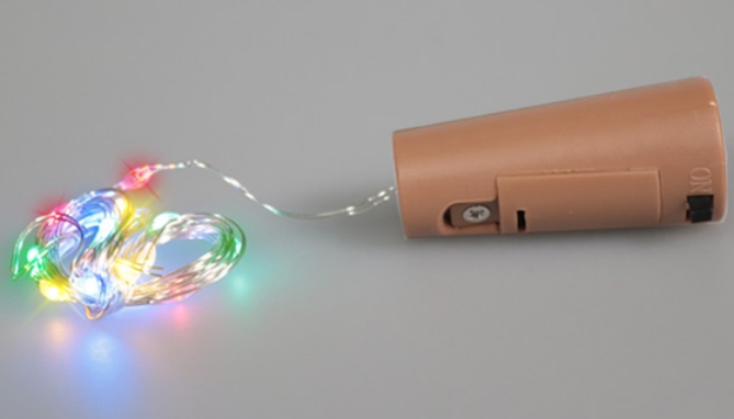 Picture 2 of Colored LED String Lights for Glass Bottles