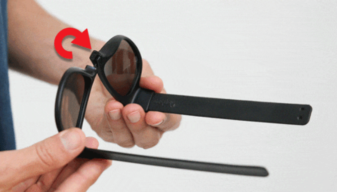 Picture 2 of SlapSee Foldable Sunglasses W/ 100% UV Protection
