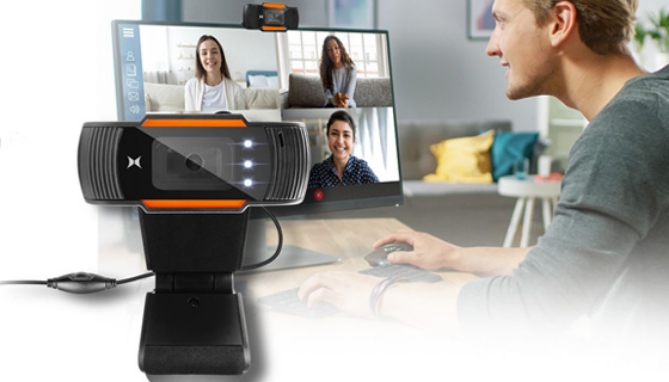 Picture 2 of Studio Web Camera with Microphone and LED Portrait Lighting