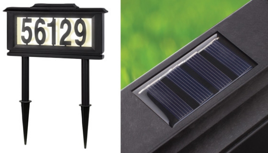 Make your home and yard even more distinctive with this Solar Powered Address Sign.
