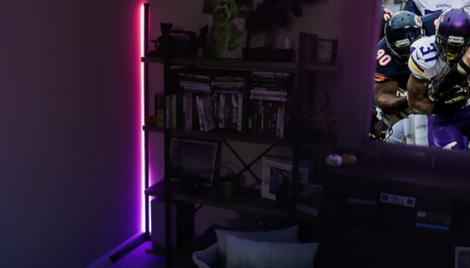 Color-Changing Standing Floor Lamp with Remote