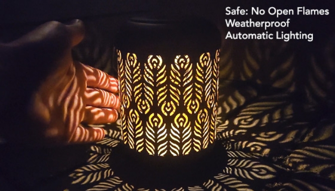 Picture 3 of Solar-Powered Shadow Decoration Lantern