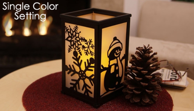 Add a stunning accent piece to your home with the Pacific Accents Metamorphis Interchangeable Lantern.