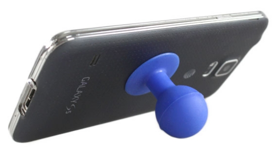 Just pop one of these colorful little guys onto the back of your smartphone and prop it up on a table for hands-free viewing! The suction cup is totally reusable, leaves no sticky residue, and can be used to prop your phone up horizontally or vertically. Note: suction stand only works on devices with smooth surfaces.