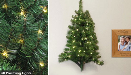 This Wall Christmas Tree is perfect if you're lacking valuable floor space, but still want to enjoy the traditional holiday decor.