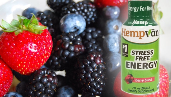 Picture 2 of Stress Free Energy w/ Hemp Seed Extract - 6-Pack of Berry Burst
