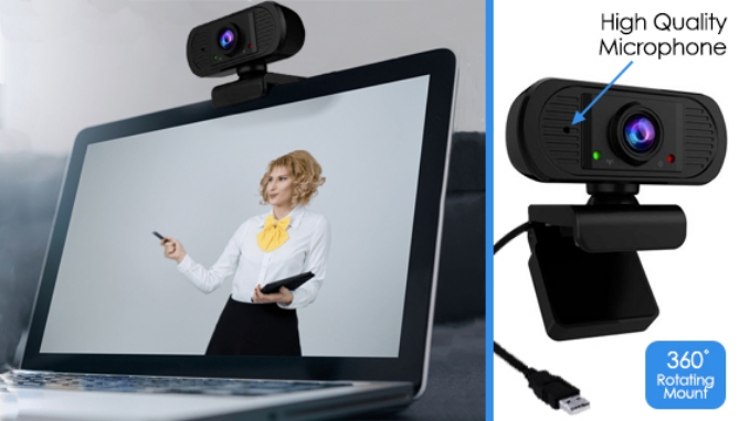 Picture 2 of Clip On HD 1080p Digital Webcam with Microphone
