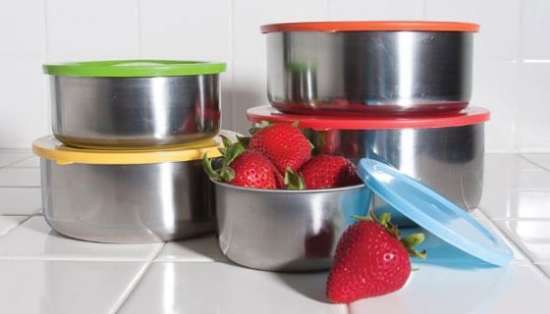 This set of 5 stainless steel serving/storage bowls (with lids) are some of the greatest inventions of all time.