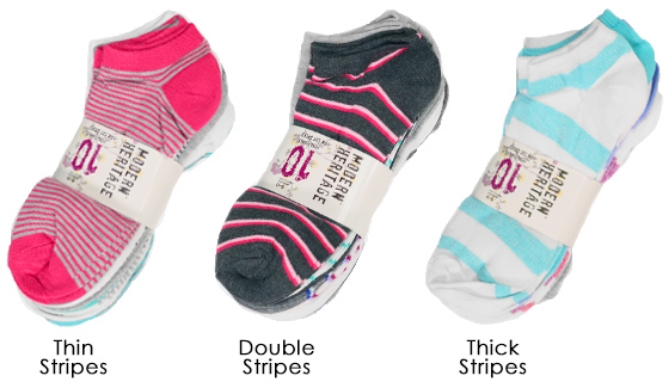 Picture 2 of Ladies Designer Heritage Socks - Blue Bundle