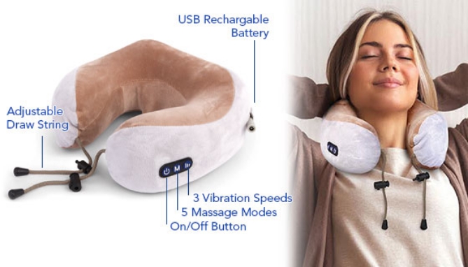 Picture 2 of Rechargeable Kneading Neck Massage Pillow