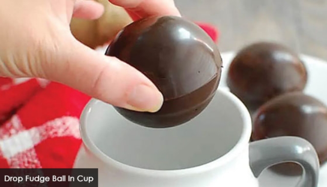 Picture 3 of Fudgy Hot Cocoa Bombs with a  Marshmallow Surprise - Box of 3