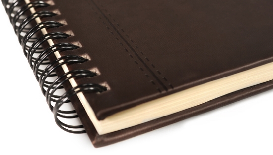 4-Pack of Vegan Leather Spiral Journal