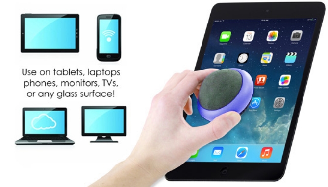 Picture 2 of Dual Sided Screen Cleaner with Bonus Key Chain