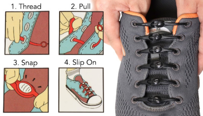 Picture 2 of Tie Me Knots Silicone Shoelaces