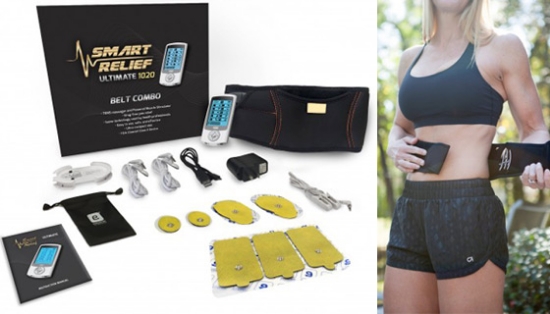 The Smart Relief Belt Combo is both a lower back pain reliever and an Abdominal toner in one!