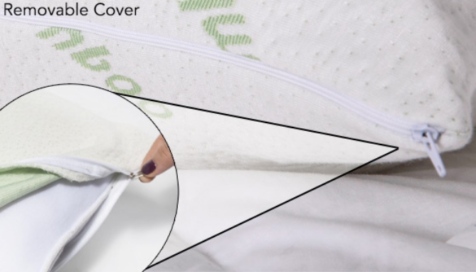 Picture 2 of Quilted Bamboo Luxury KING Pillow w/ Individual Pieces of Memory Foam Filling
