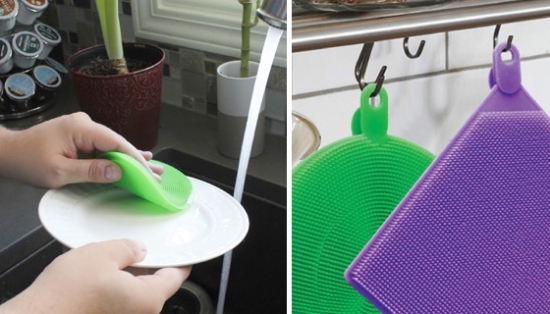 Nothing is nastier than a dirty, stinky kitchen sponge! It's time to rethink the way we wash, and the answer is the EZ Squeezee Scrubbers.