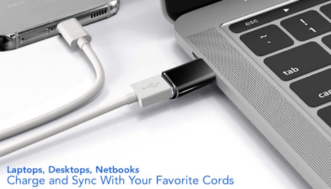 Aluminum Cord Converting USB-C Adapters: Set of 3