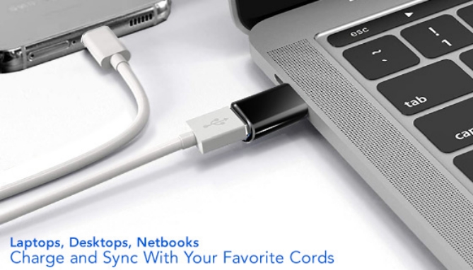 Picture 3 of Aluminum Cord Converting USB-C Adapters: Set of 3