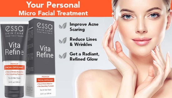 Vita Refine Exfoliating Face Scrub - Weekly Treatment For Exceptional Skin