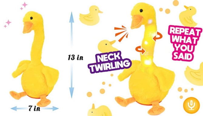 Dancing, Wiggling, Singing, and Repeating Duck