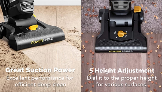 Eureka PowerSpeed Pet Vacuum: Lightweight, Bagless, Includes Pet Turbo Brush