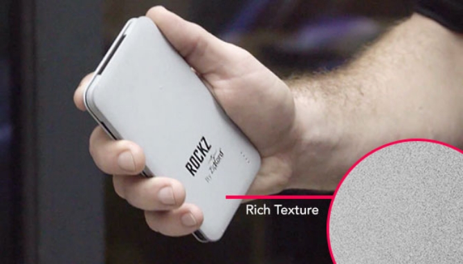 The portable RockZ Power Bank has a full 5000mAh of power geared for recharging your iPhone, Android, Tablets and other USB electronic devices. But you'll see how this is one stylish and ultra-thin model is better than most, plus it fits in a pocket.