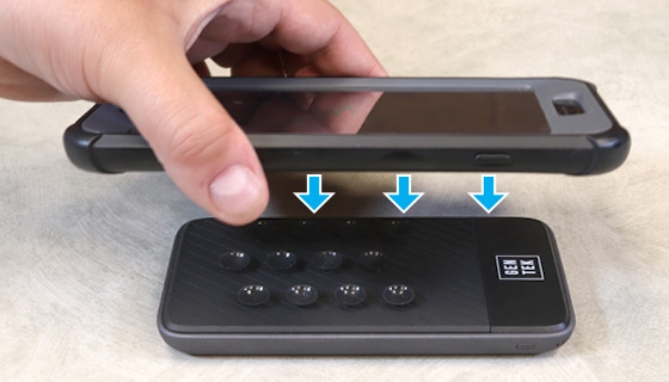 Picture 3 of Wireless Charger Suction-Cup Powerbank 4000mAh