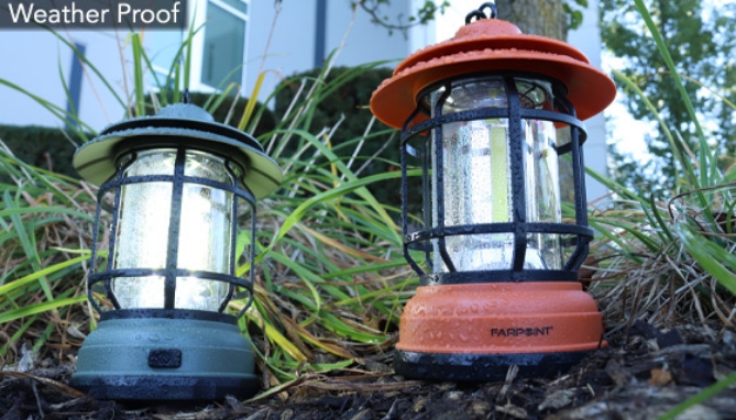 Vintage Bright COB Lantern by Farpoint