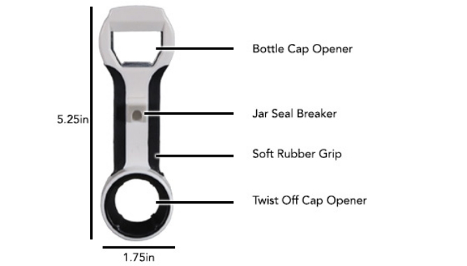 Easy OFF Opener - The 4-in-1 Opener